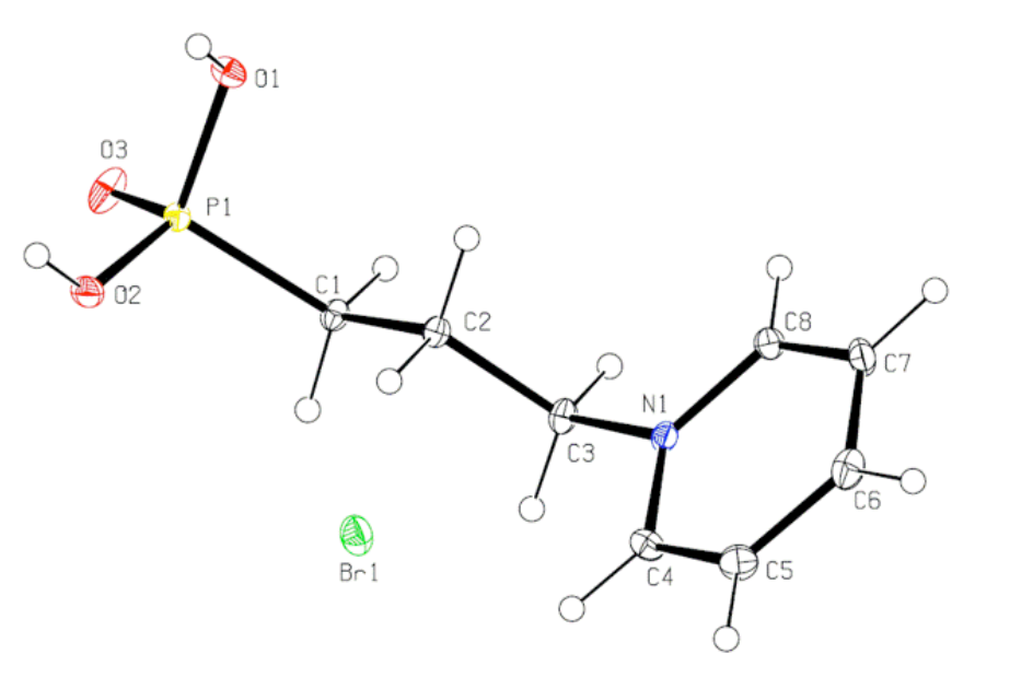 Crystal structure of a phosphonic acid quaternary ammonium compound