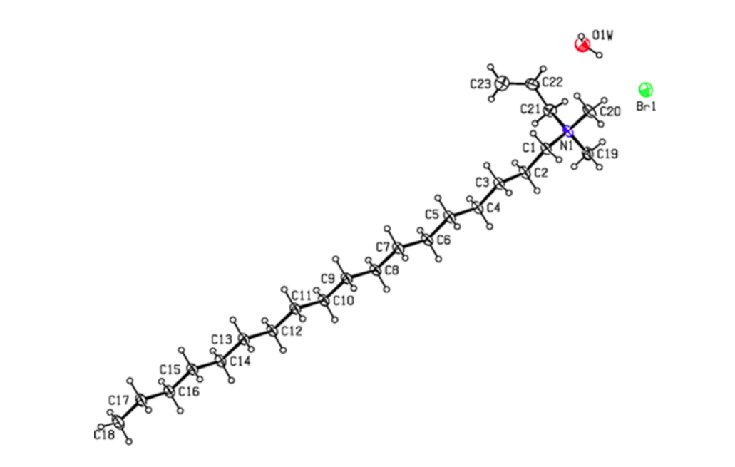 Crystal structure of a C18 quaternary ammonium compound