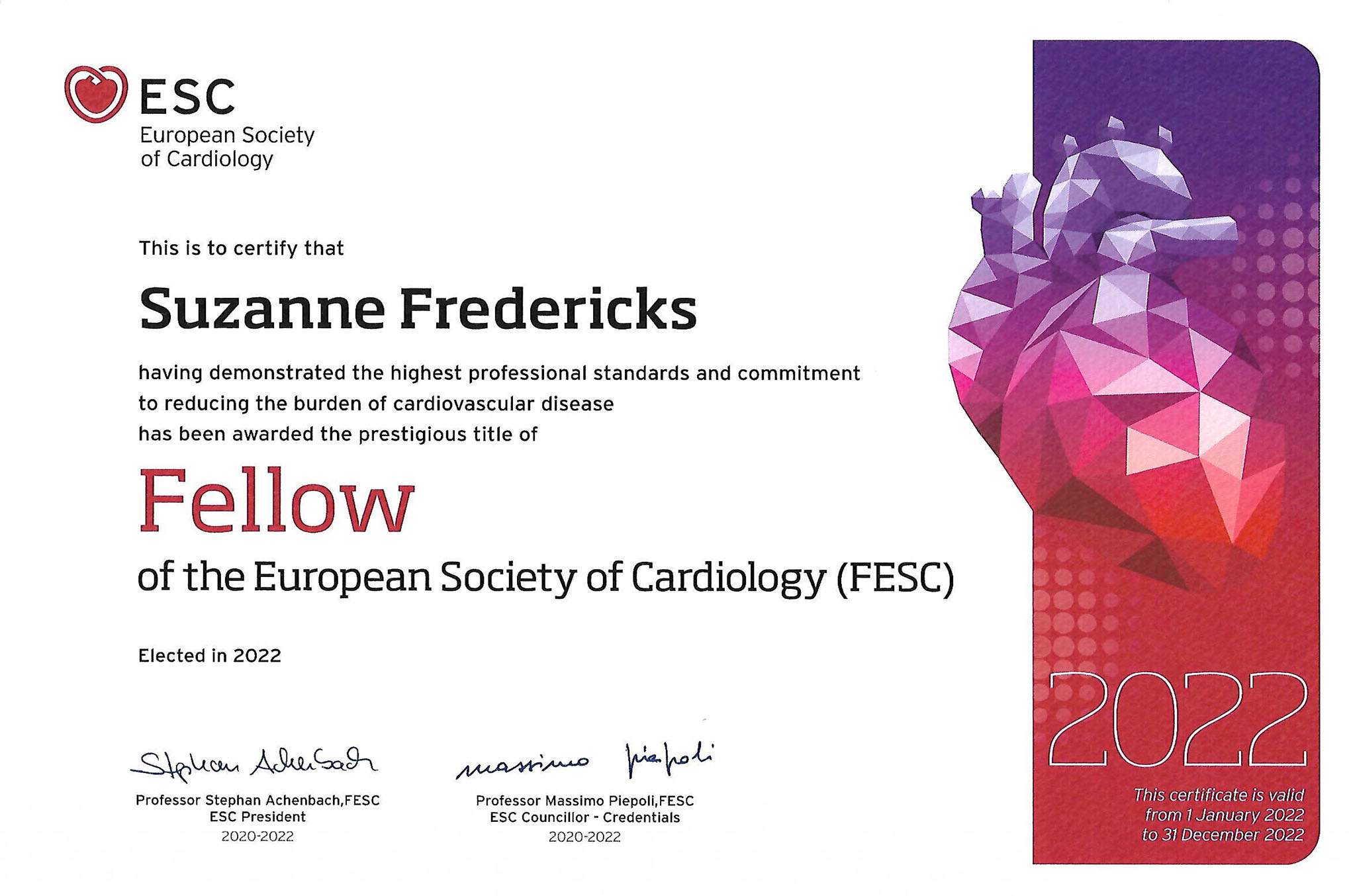 FESC Certificate