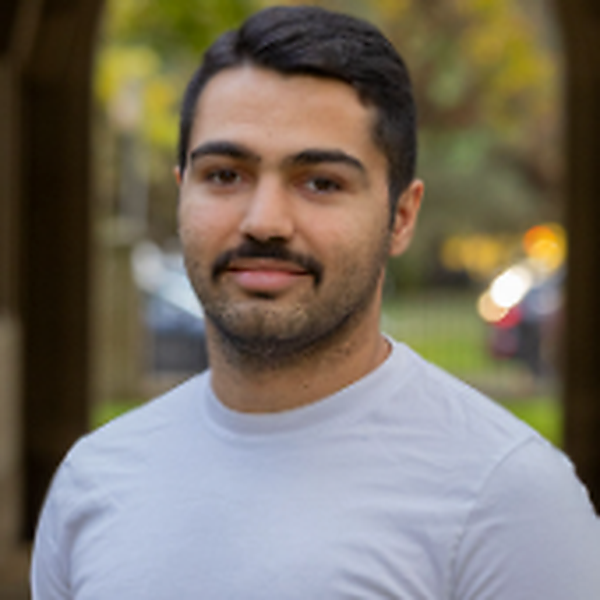 A profile photo of a person