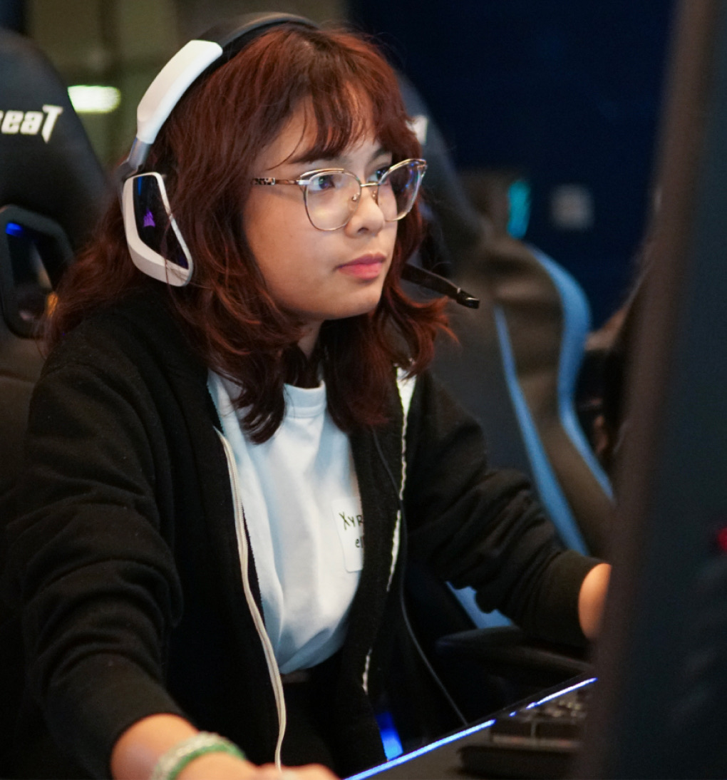 Student at the Red Bull Gaming Hub