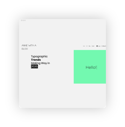 Typographic Trends Making Way in 2020 - Website Preview