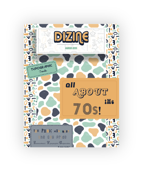 Dizine All About The 70s - Magazine Cover 