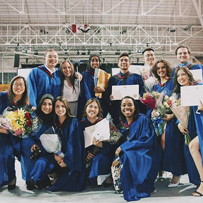 A group of graduating students