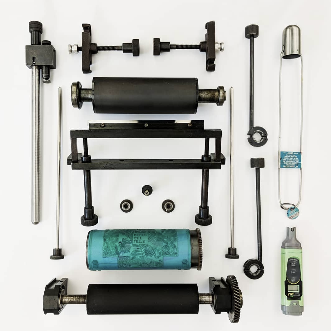 Equipment used for flexographic printing