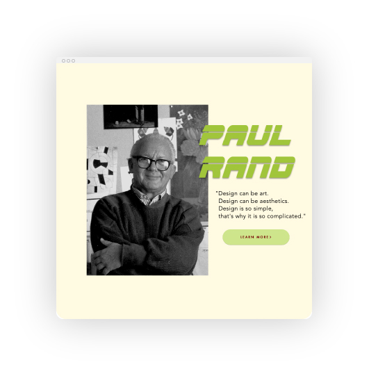 Paul Rand - Website Preview