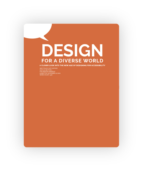 Design for a Diverse World - Magazine Cover 