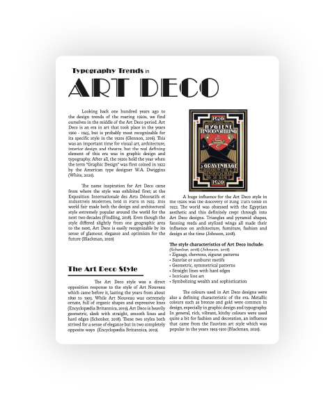 Typography Trends of Art Deco - Editorial Preview