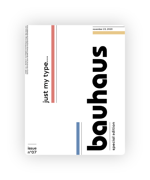 Just my type... Bauhaus - Editorial Preview