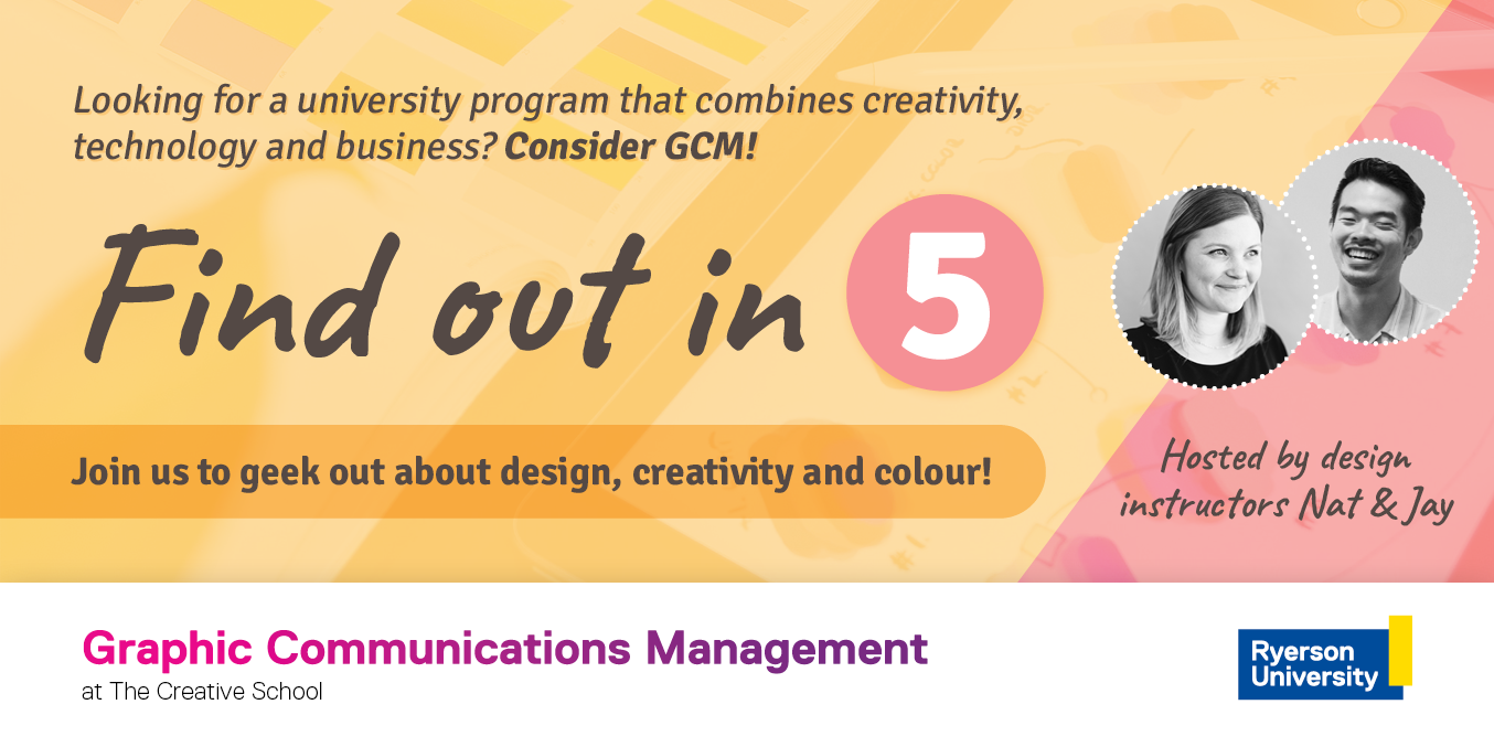 Advertising banner for Find out in 5 event