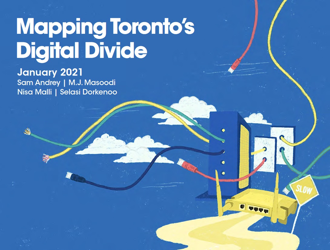 Title page of Mapping Toronto's Digital Divide report