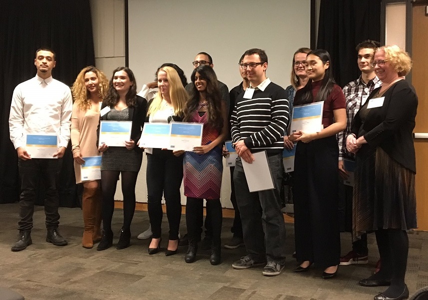 Group photo of Geographic Analysis student award recipients
