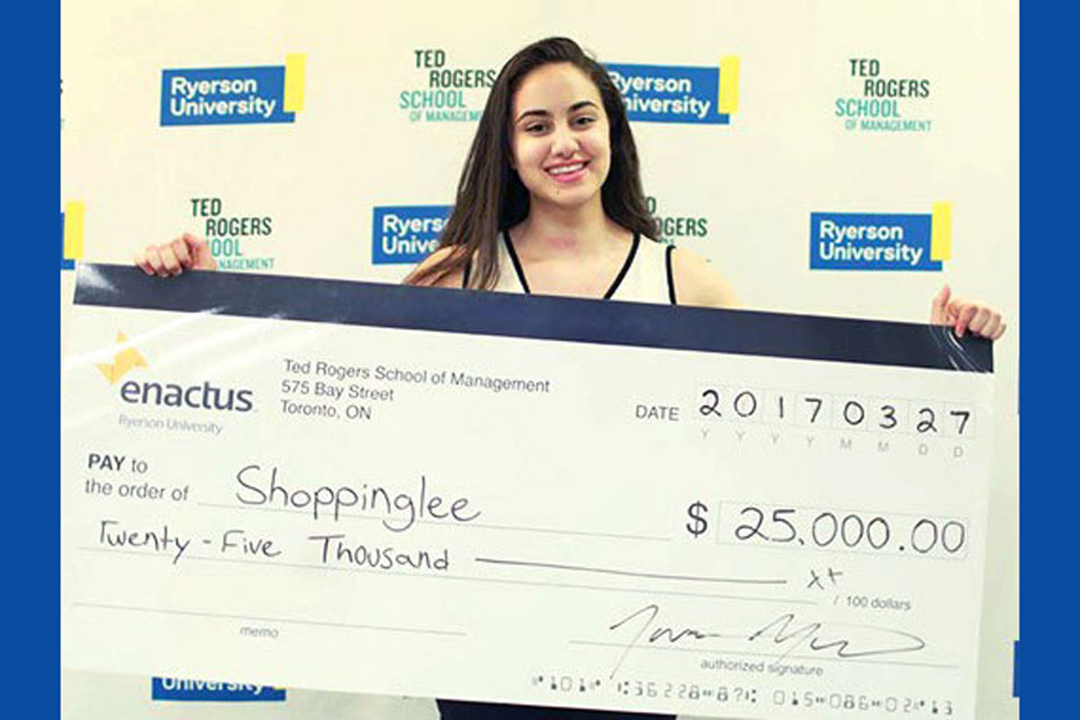 Slaight New Venture Competition 2017 winner Dara Jarallah.