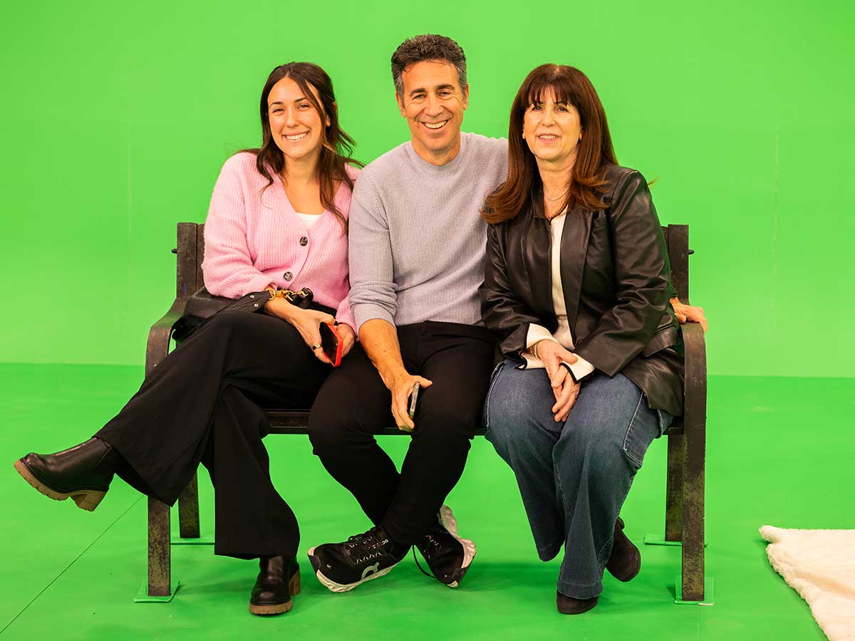 Arthur Smith (middle) with his family.