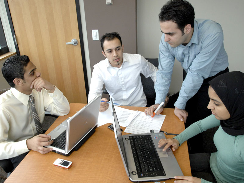 Co-op students hard at work in the classroom