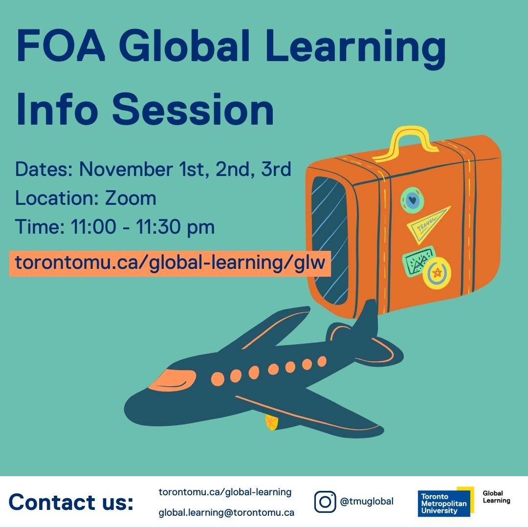 Faculty of Arts Exchange Info Session Global Learning Toronto