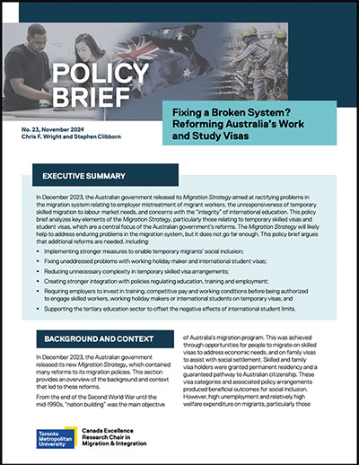 Policy Brief 23: Fixing a Broken System?