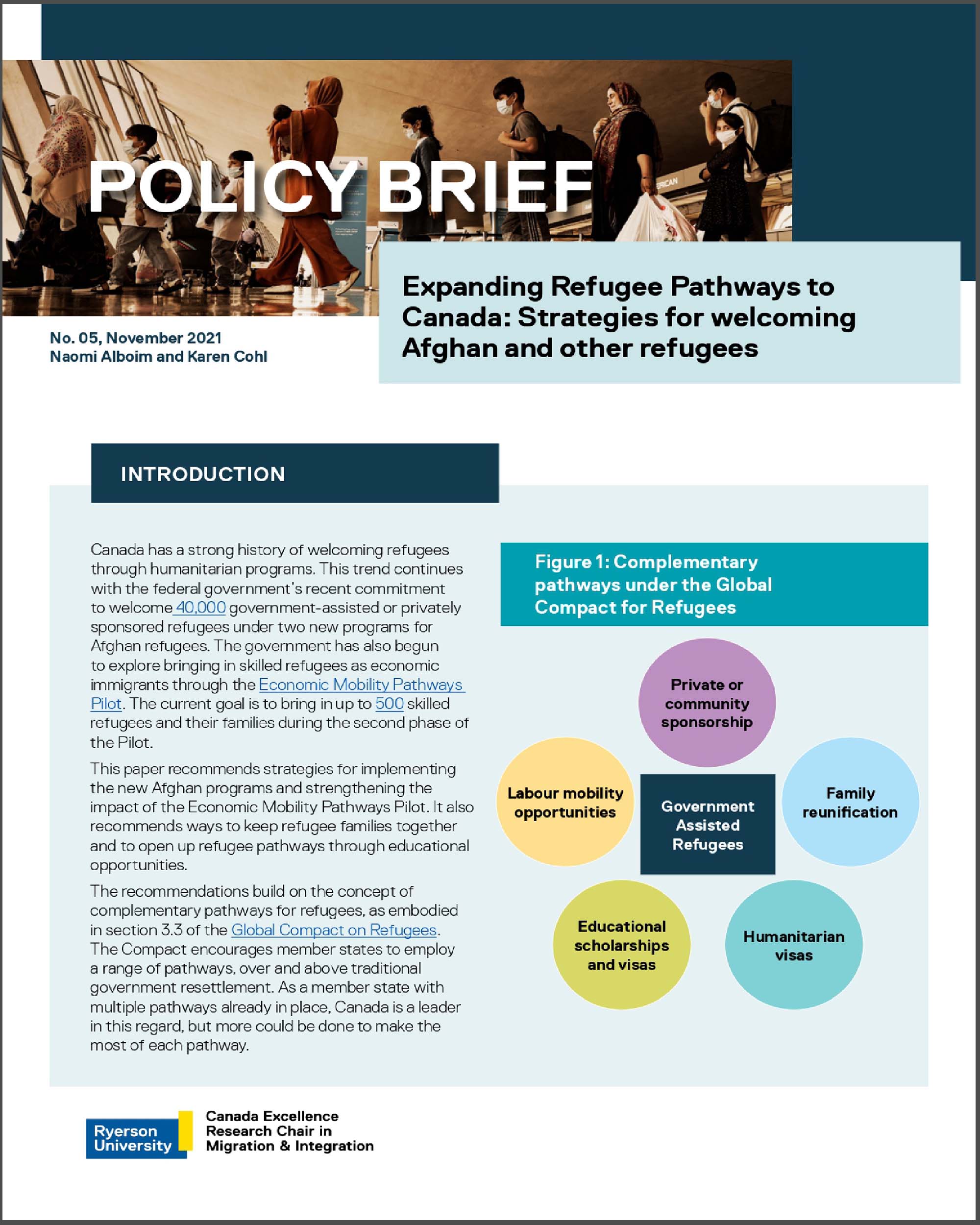Policy Brief 5: Expanding Refugee Pathways to Canada