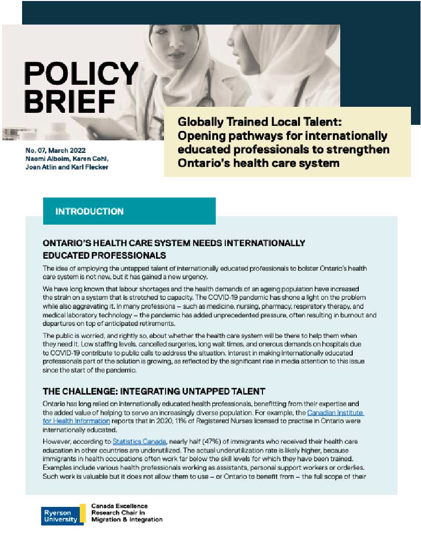 Policy Brief 7: Globally Trained Local Talent
