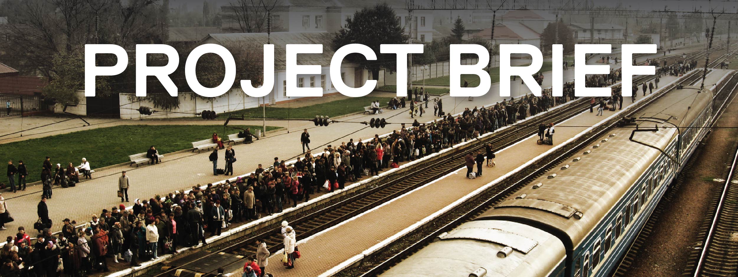 Ukraine refugees waiting for the train