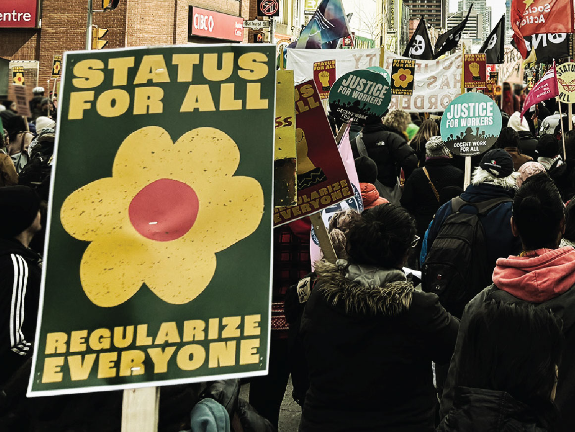 Status for all protest in Toronto, Canada