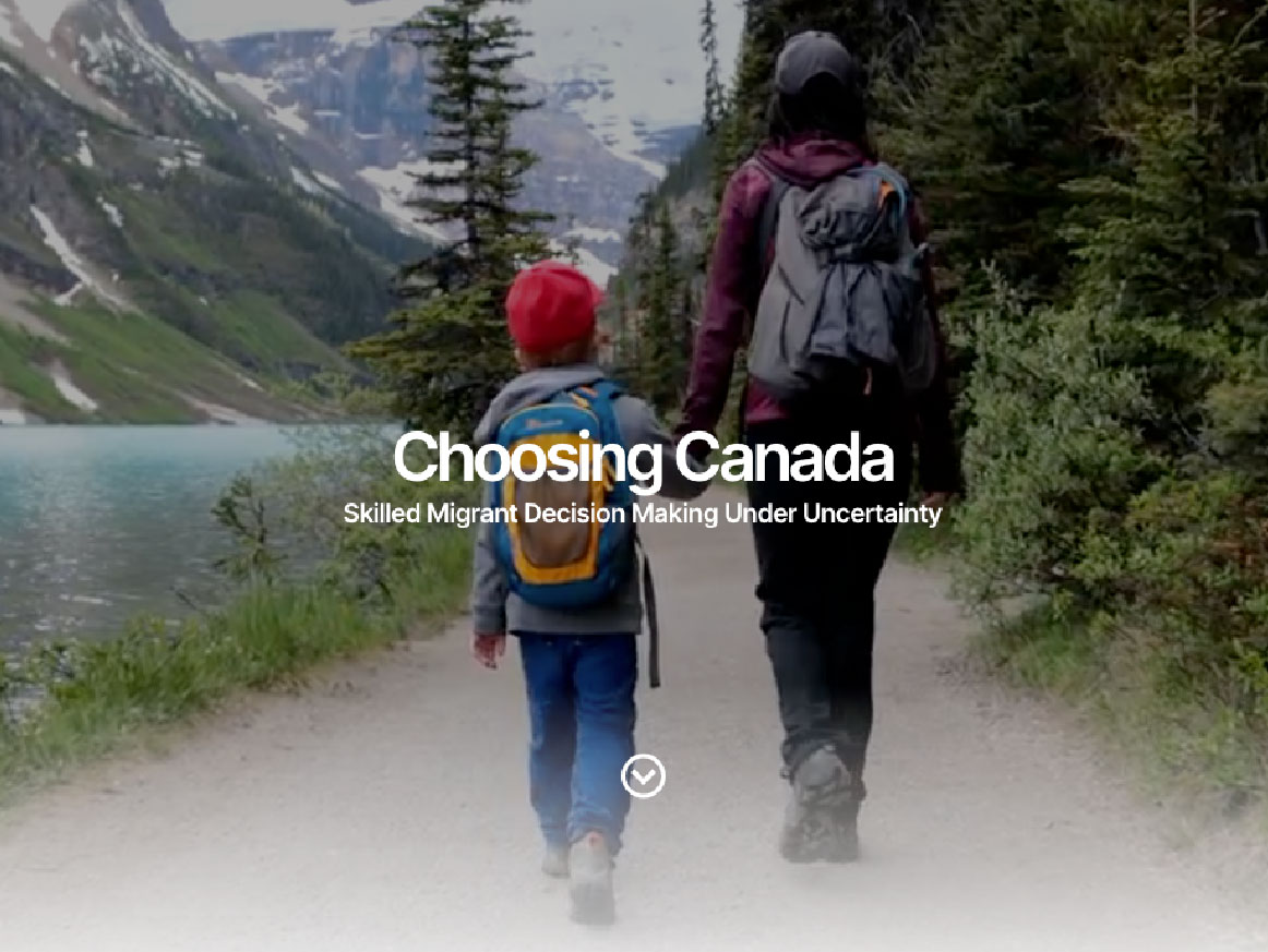 Choosing Canada website graphic