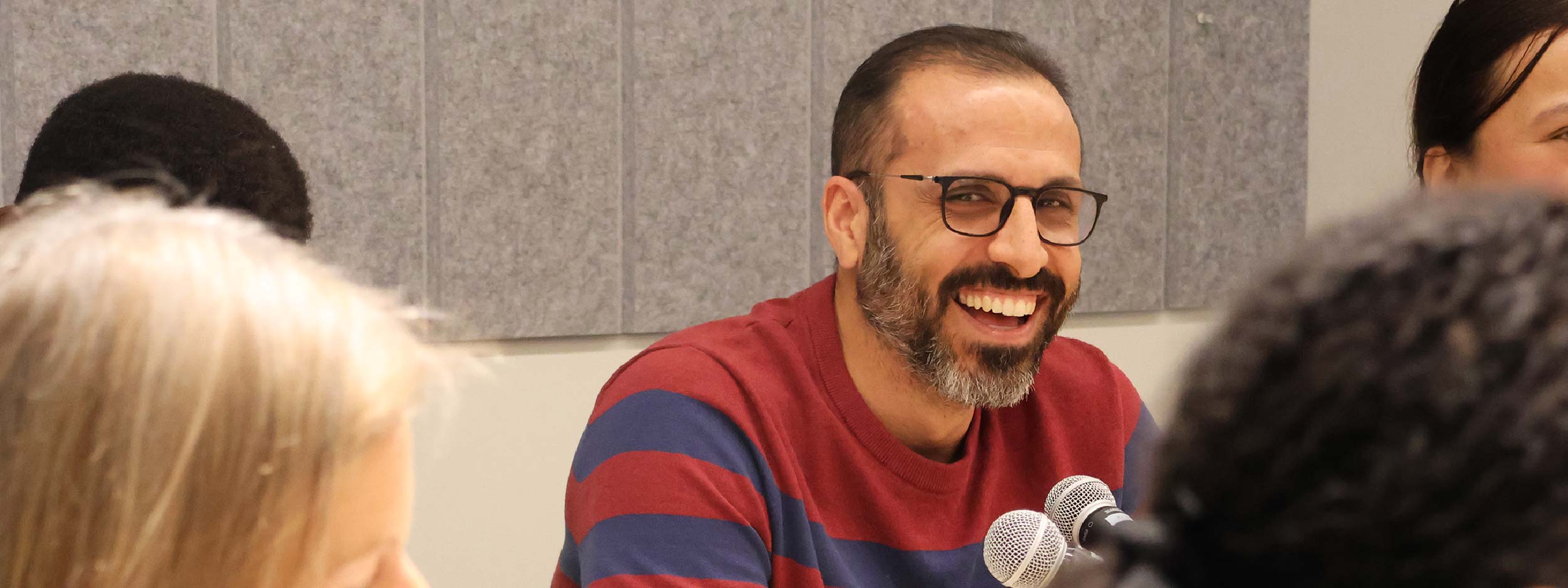 Masoud Kianpour speaking at a workshop