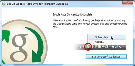 Start Microsoft Outlook