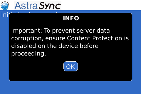 Screenshot of Security Prompt