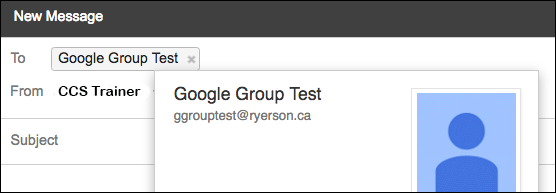 Google Group Test