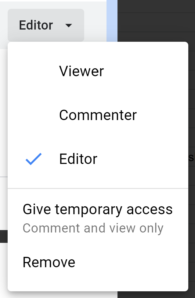 Grant "Editor" permission to a folder