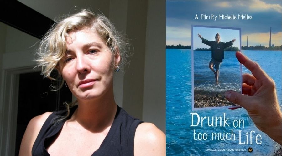 Michelle Melles and Drunk on Too Much Life film poster