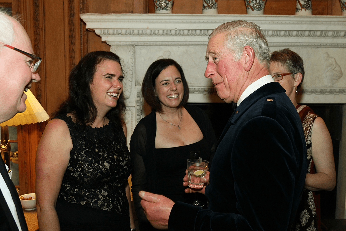 Professor Justin Kenardy, Associate Professor Vanessa Cobham, Dr. Karen Milligan, HRH Prince Charles. Photo by Paul Burns.