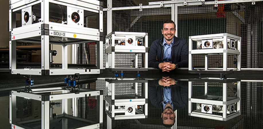 Graduate student Afshin Rahimi