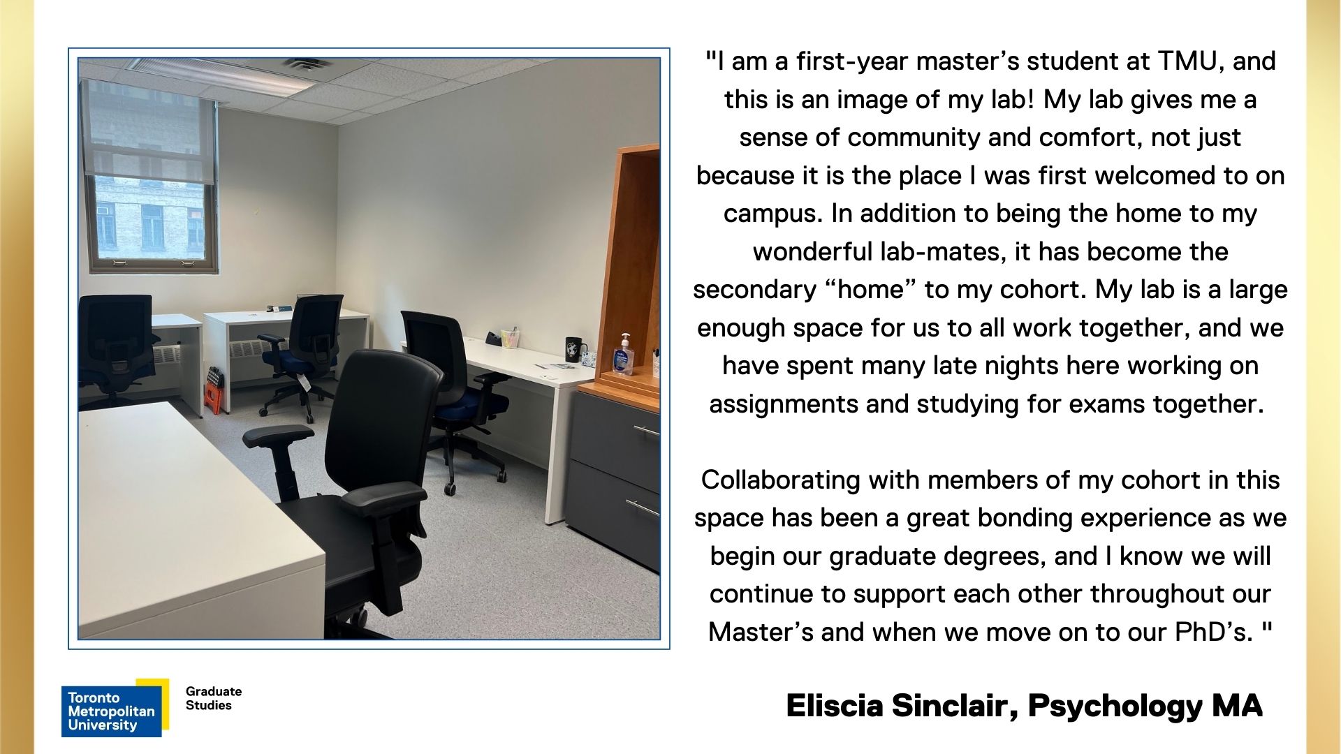 Eliscia-Sinclair. Psychology lab.