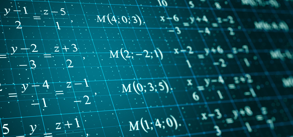 Creative mathematical formulas background 