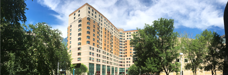 Pitman Hall building exterior from Church St.