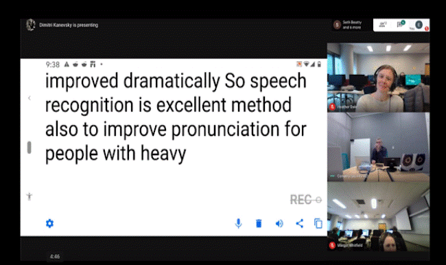 Deaf Google scientist, Dimitri Kanevsky, lectures CDIM 101 online with captions