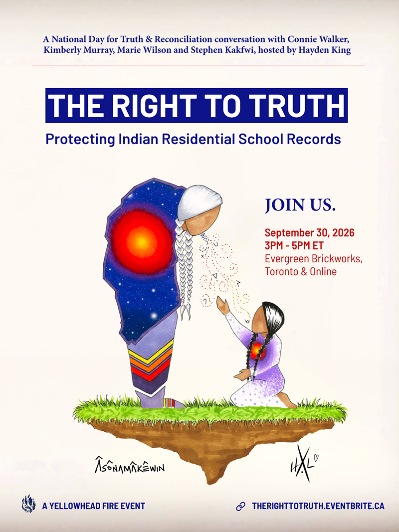 The Right to Truth event poster.