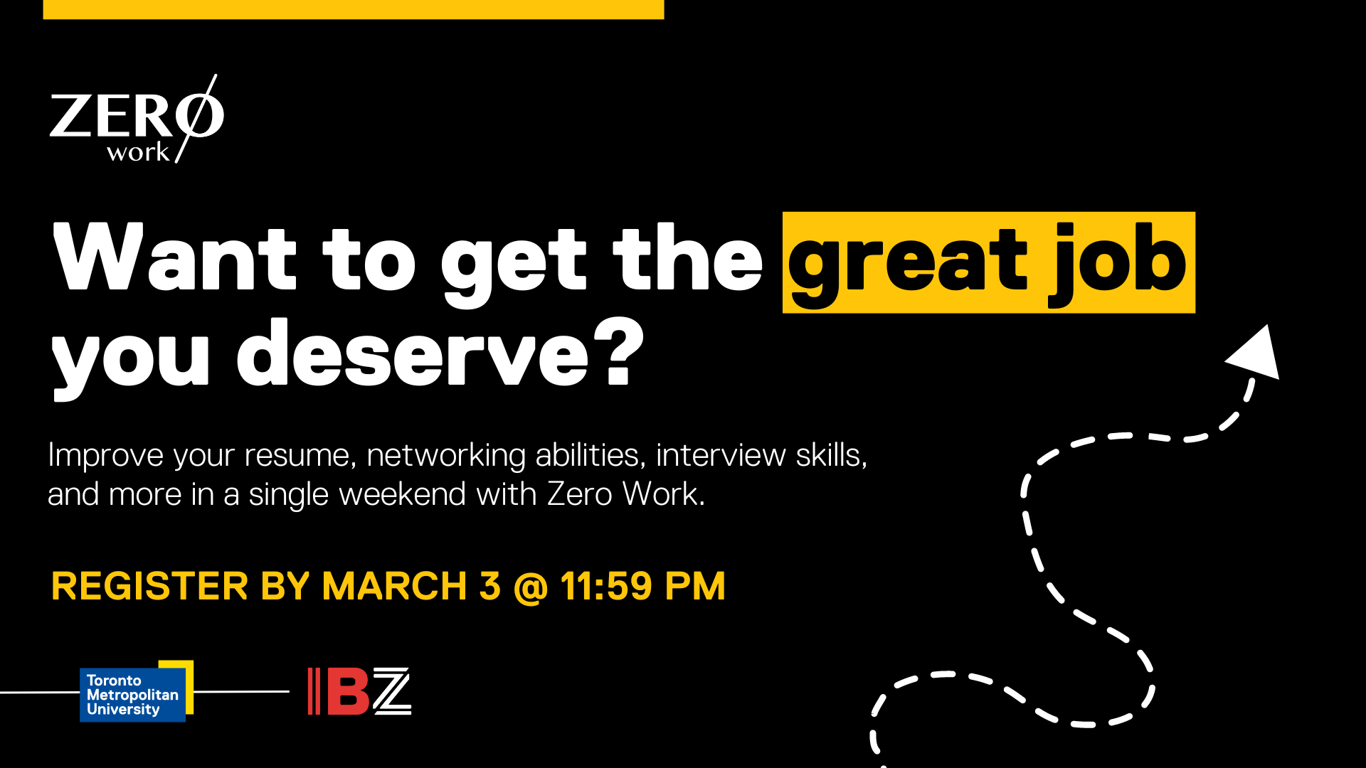 Zero Work - want to get the great job you deserve? Improve your resume, networking, and interview skills in a single weekend.