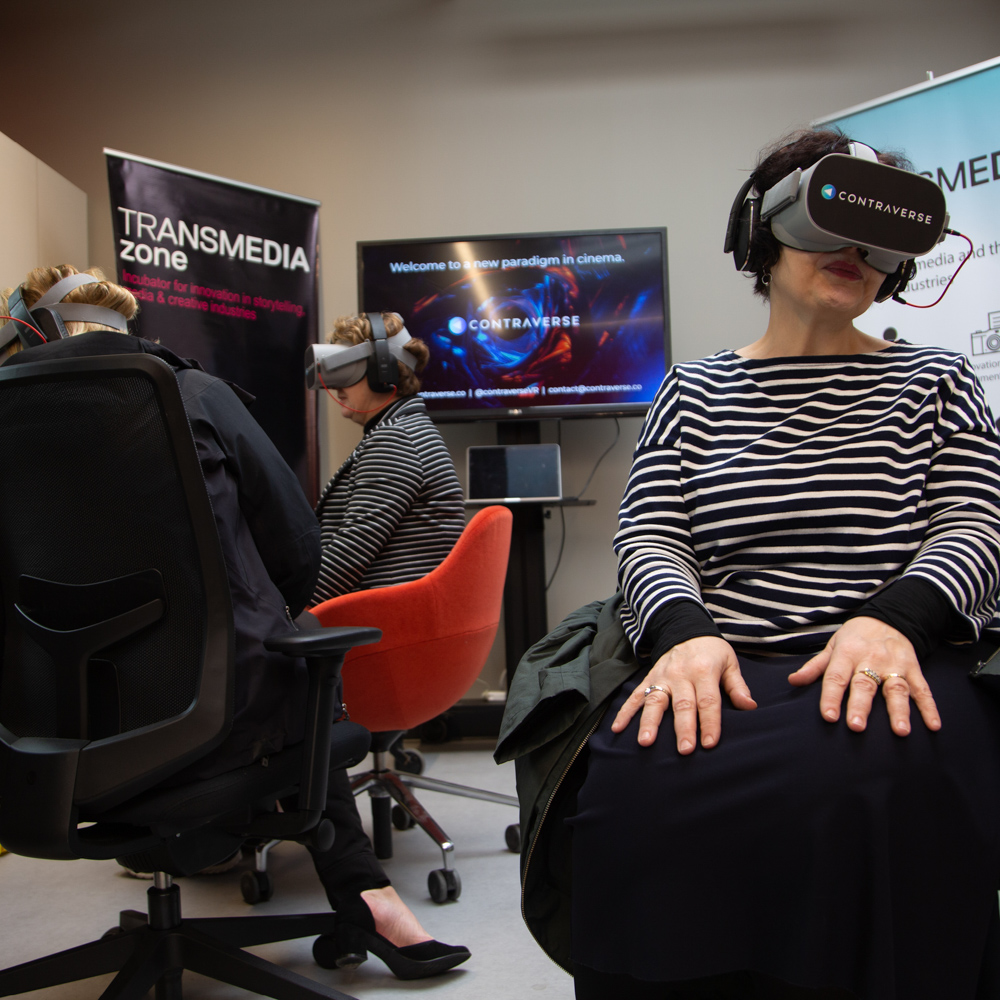 Virtual reality testing at the Transmedia Zone