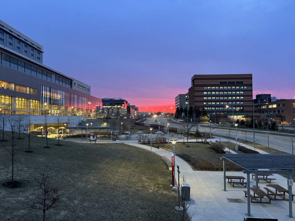 Sunrise at the hospital