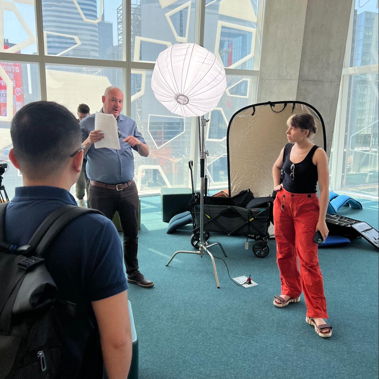 ISEEI team during a filming session