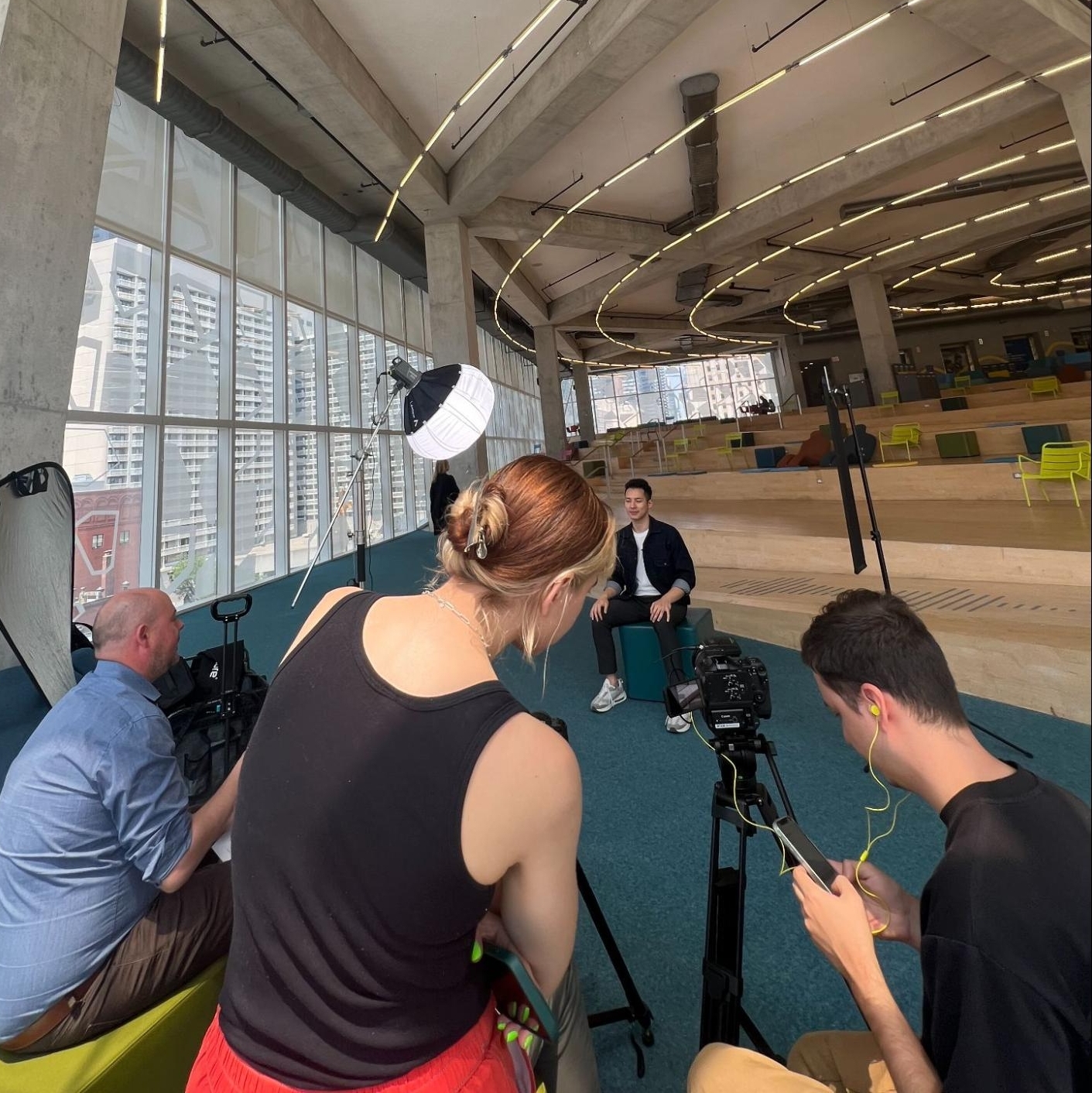 ISEEI team during a filming session