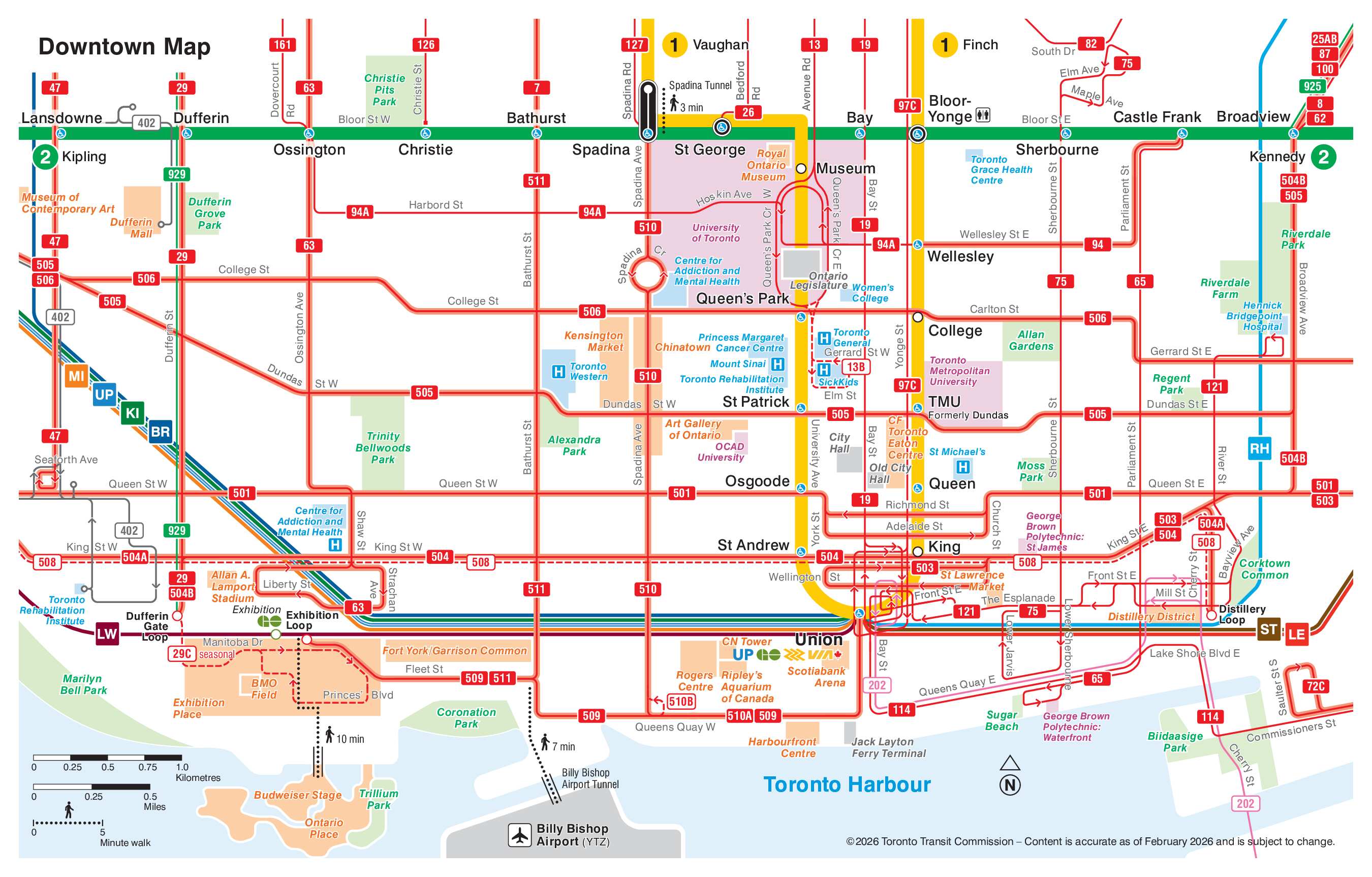 Toronto TTC map