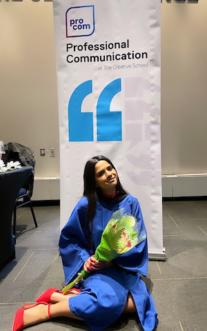 Apurba at ProCom graduation event 