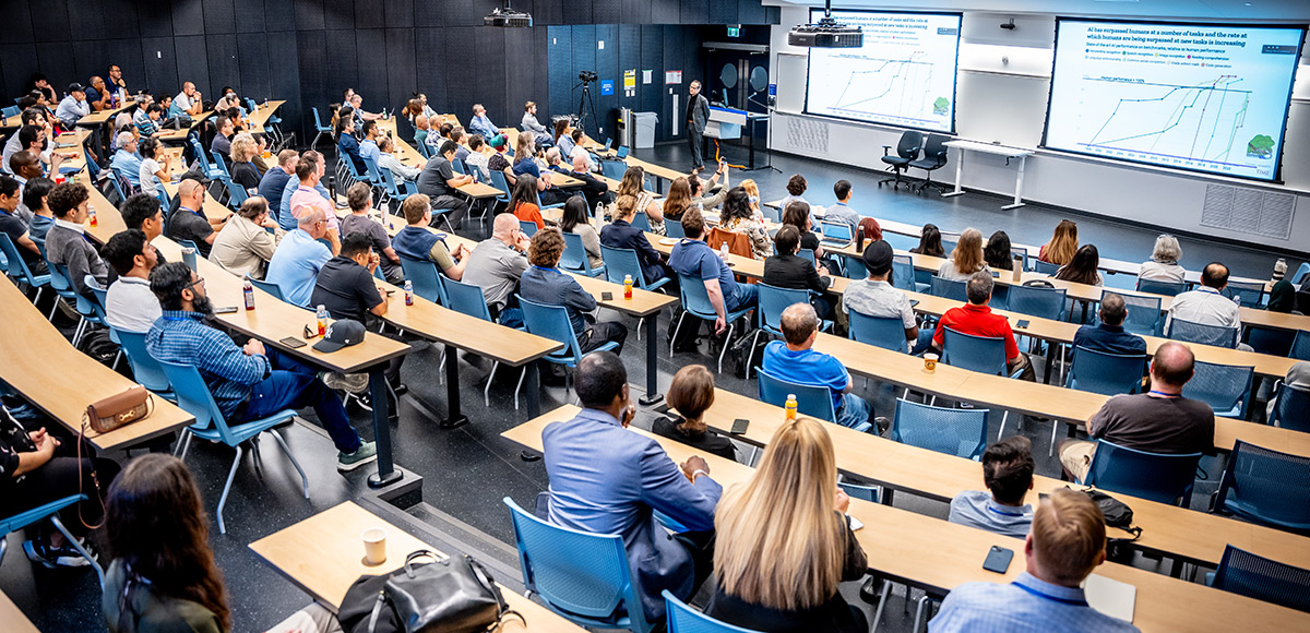 The audience at the 2024 IT Conference in-person day.