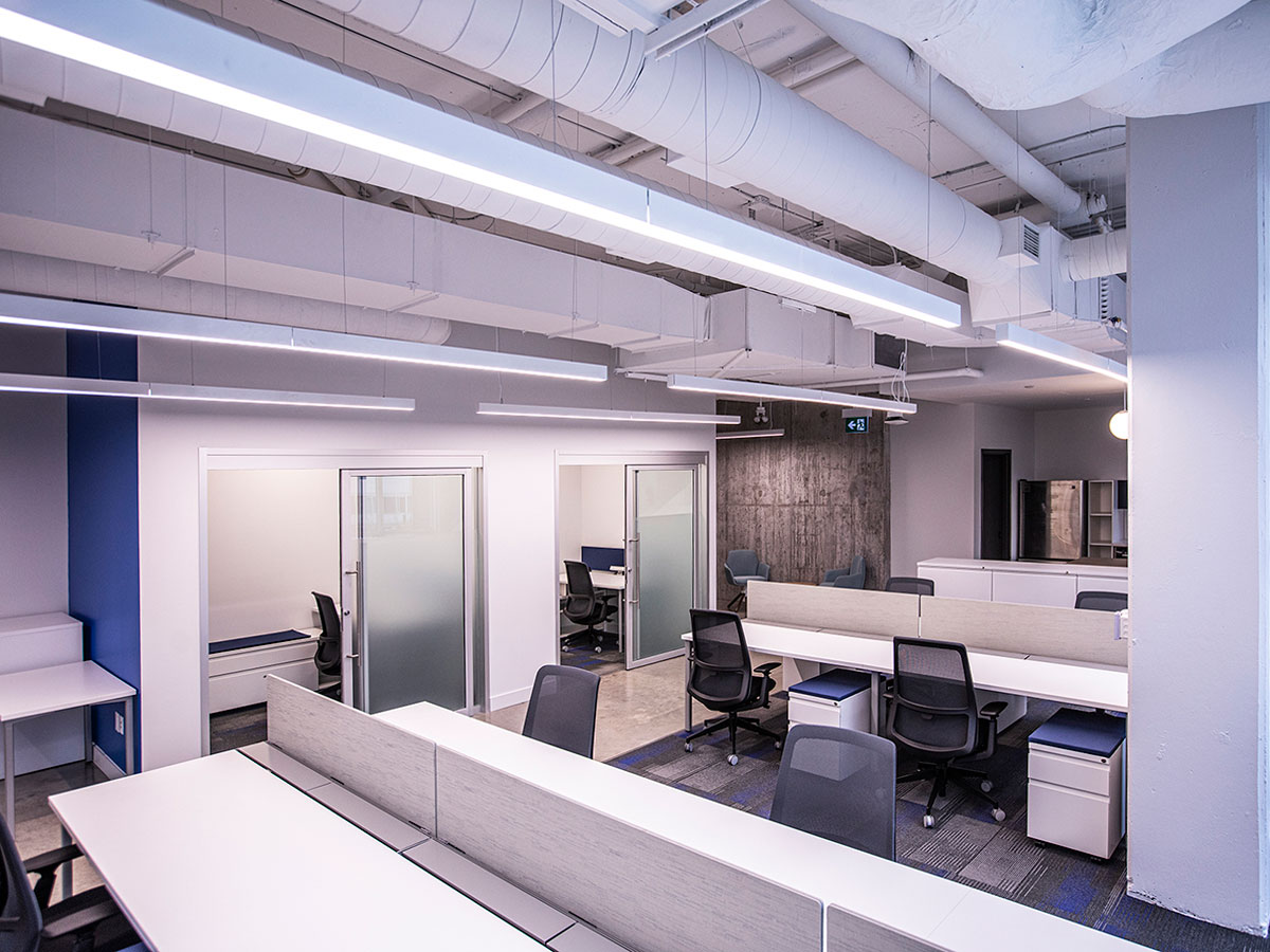 A freshly renovated research office.