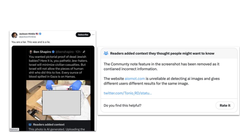Two screenshots of tweets side by side.