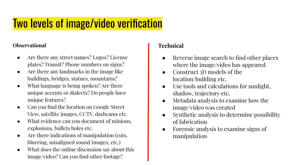 Bullet point sections side by side.